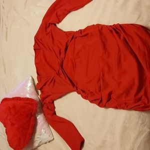 XL Red Cute Curvy Dress